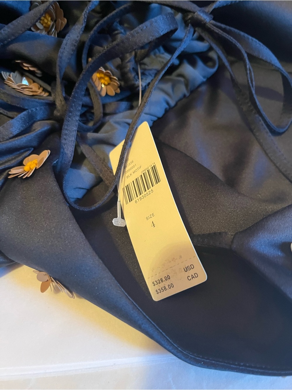 NWT Anthropologie size 4 Calysta midi dress with tie straps - Picture 8 of 11